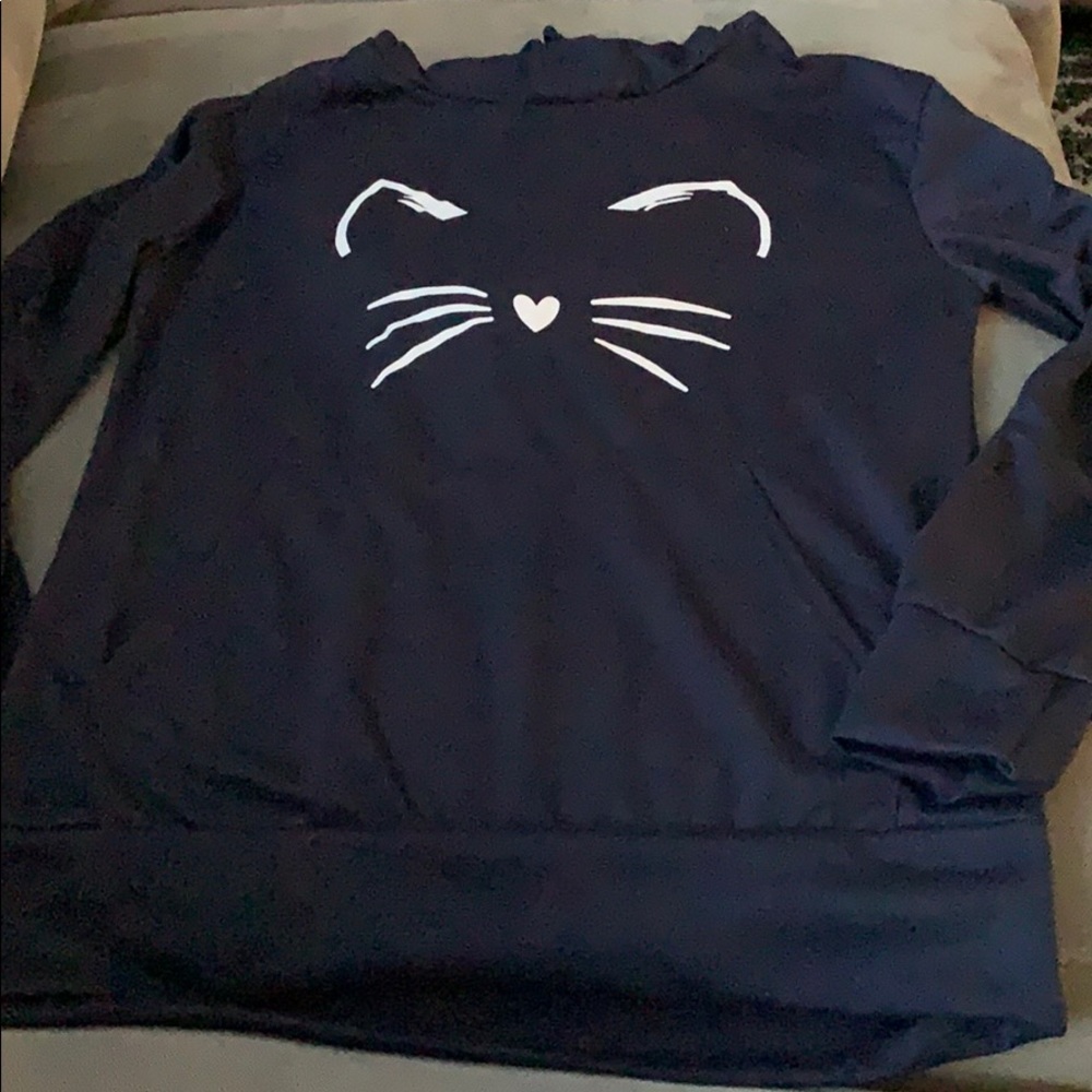 Navy long sleeve hoodie